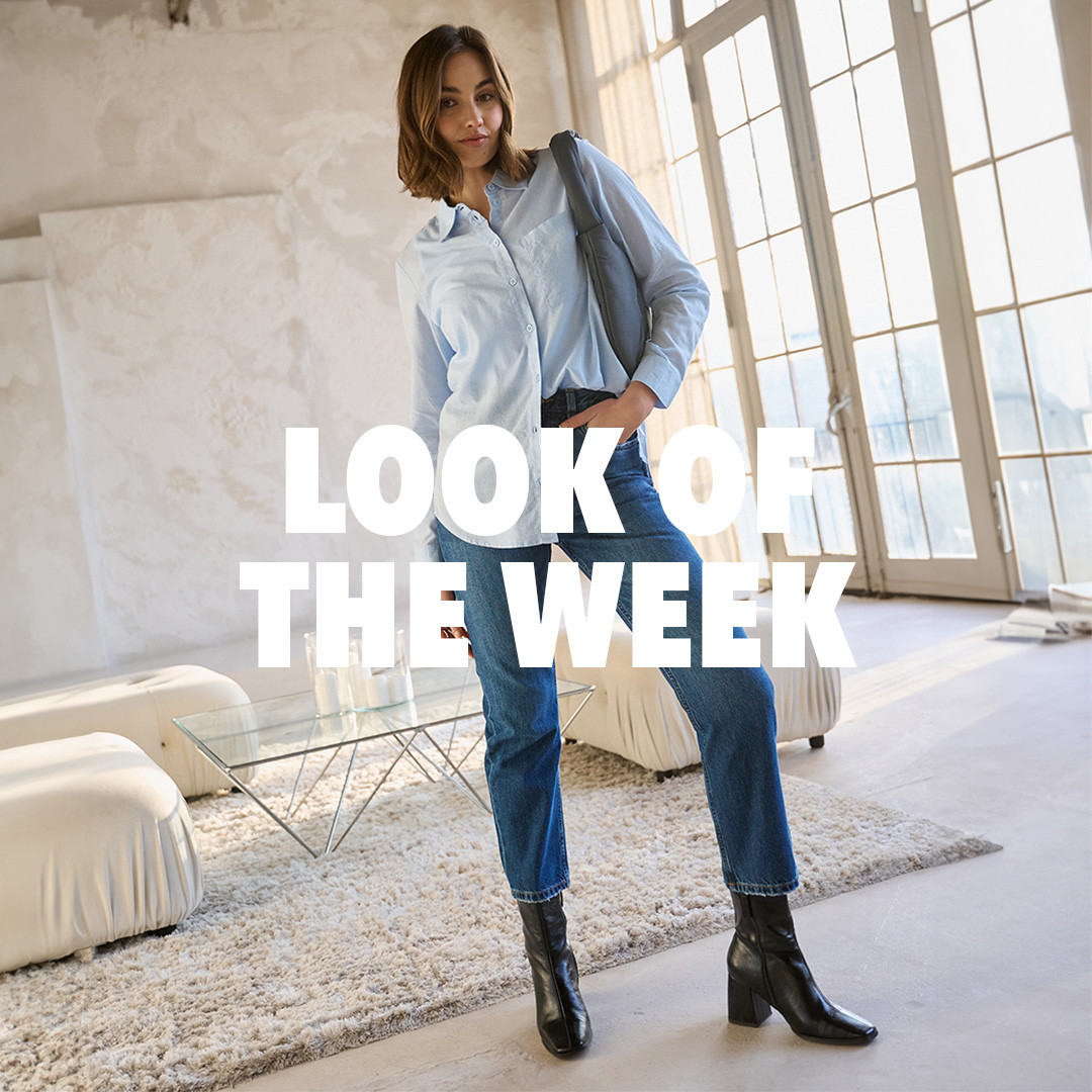 Business-Casual neu definiert: ⁣
Unsere Jeans trifft auf die klassische blaue Hemdbluse – Dein Look für Erfolg mit Stil. 💼👖💙	⁣
⁣
Bluse: 82188511010306⁣
Steppjacke: 82176861000207⁣
Jeans: 82169111060205⁣
Tasche: 82152071000107⁣
Ohrringe: 82205821000107⁣
⁣
#takkofashion #businesschic #ootd #lookoftheweek