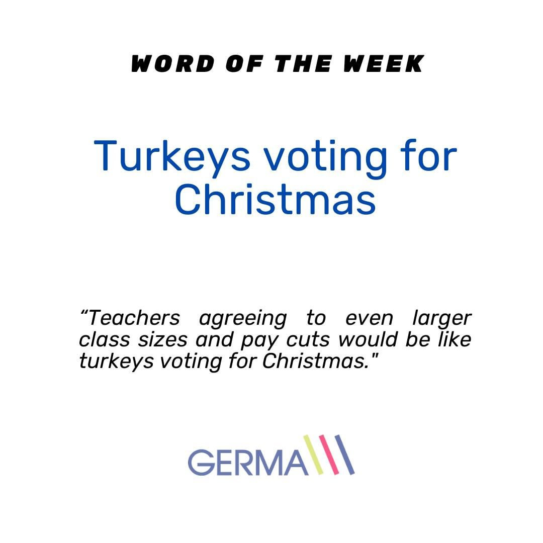 Proč by jedenáct z deseti krocanů hlasovalo pro Vánoce? #jazykováškola #slovotýdne #jazykynasbavi #anglictina #jazykovka #ustinadlabem #agenturagerma #turkeyforchristmas
