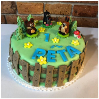 Pro milovníka Krtka k prvním narozeninám.🙂 #cukrarnapusinka #cukrarna #cake #dort #marcipan #marcipanovydort #cakes #cakesofinsta #greencake #krtek #krtecek #birthday #birthdaycake