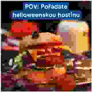 I takhle může vypadat halloweenská oslava 🤩👻 Nechte se inspirovat a objevte spoustu dobrot, které pro vás máme. Třeba Halloween burger, který skvěle vypadá a ještě lépe chutná! 🍔😋